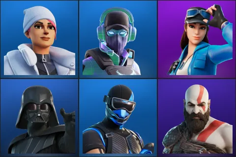 Blizzard Bomber, Breakpoint, Cloud Striker, Darth Vader, Fixer, Kratos