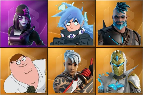 Dark Skully, Nezumi, Omegarok, Peter Griffin, Ronin, Spectra Knight