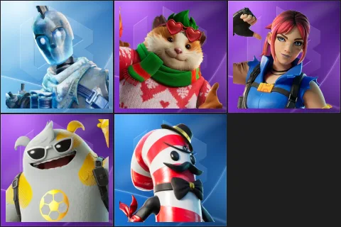 Glacial Dummy, Cheeks, Explorer Emilie, Kickoff Yeddy, Mr. Dappermint