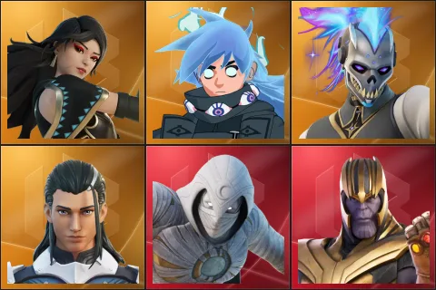 Era, Nezumi, Renzo the Destroyer, The Ageless, Moon Knight, Thanos