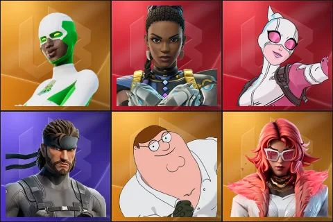 Backlash, Shuri, Gwenpool, Solid Snake, Peter Griffin, Valeria