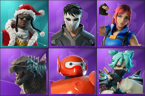 Santa Dogg, Daigo, Explorer Emilie, Godzilla Evolved, Hero Baymax, Jade