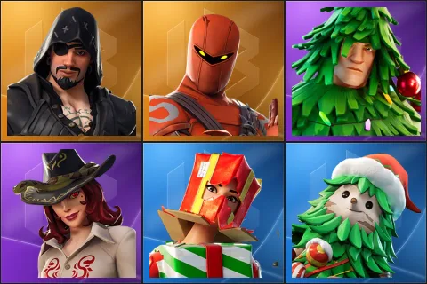 Blackheart, Hybrid, Lt. Evergreen, Sidewinder, Holiday Boxy, Winterfest Bushranger