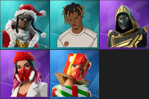 Santa Dogg, Slayer Juice WRLD, Blitz Knight, Yulejacket, Holiday Boxy