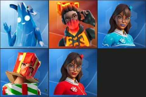 Polar Peely, Tectonic Komplex, Blizzabelle, Holiday Boxy, Krisabelle