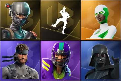Elite Agent, Take The L, Backlash, Solid Snake, Blitz, Darth Vader