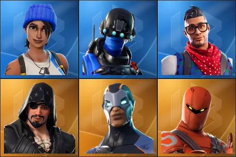 Blue Team Leader, Carbon Commando, Prodigy, Blackheart, Carbide, Hybrid