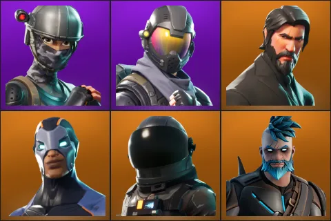 Elite Agent, Rogue Agent, The Reaper, Carbide, Dark Voyager, Omegarok
