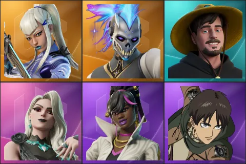 Mizuki, Renzo the Destroyer, MrBeast, Carletta, Danica, Eren Jaeger