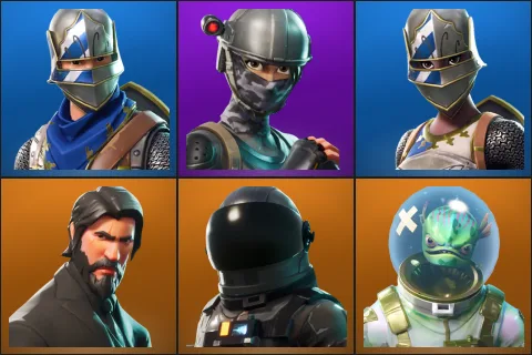 Blue Squire, Elite Agent, Royale Knight, The Reaper, Dark Voyager, Leviathan