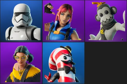 First Order Stormtrooper, Explorer Emilie, GHOST Monks, Polly, Mr. Dappermint