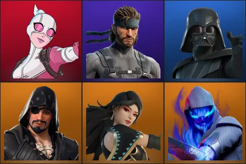Gwenpool, Solid Snake, Darth Vader, Blackheart, Era, Fusion