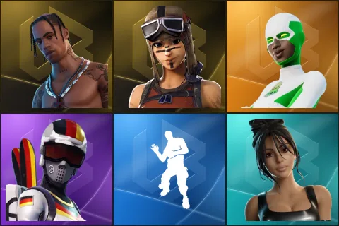 Travis Scott, Renegade Raider, Backlash, Mogul Master (GER), Laugh It Up, Iconic Kim Kardashian