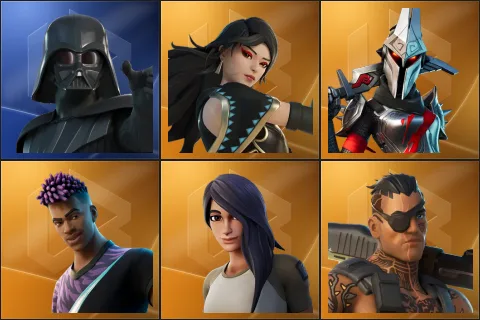 Darth Vader, Era, Eternal Knight, Fade, Gear Specialist Maya, Joey