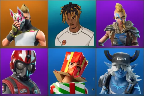 Drift, Slayer Juice WRLD, Huntress, Wingman, Holiday Boxy, Underworld Desdemona