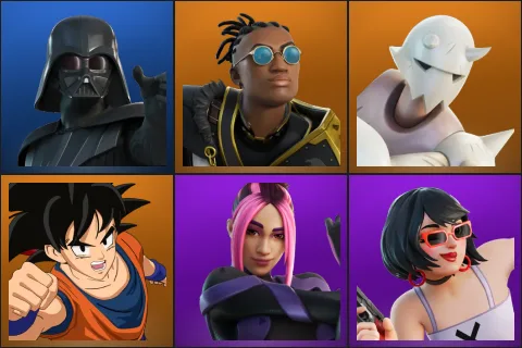 Darth Vader, Malik, Snap, Son Goku, Adira, Evie