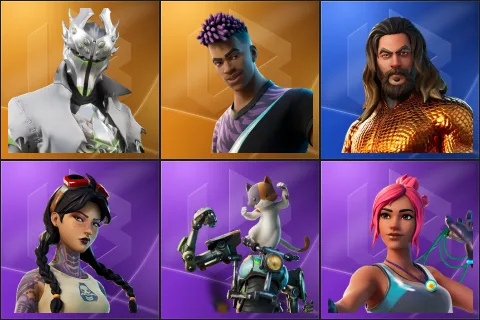 Rogue Spider Knight, Fade, Aquaman, Jules, Kit, Ocean