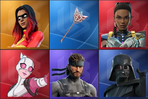 Joltara, The Axe of Champions 2.0, Shuri, Gwenpool, Solid Snake, Darth Vader