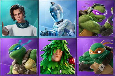 Rubius, Glacial Dummy, Donatello, Leonardo, Lt. Evergreen, Michelangelo