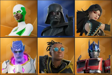 Backlash, Darth Vader, Era, Kymera, Malik, Optimus Prime