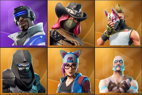Blue Striker, Calamity, Drift, Enforcer, Lynx, Ragnarok