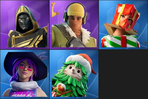 Blitz Knight, Recon Raptor, Holiday Boxy, Reverie, Winterfest Bushranger