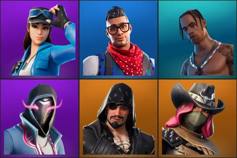 Cloud Striker, Prodigy, Travis Scott, Xander, Blackheart, Calamity