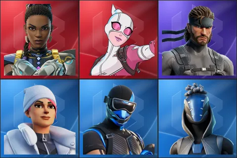 Shuri, Gwenpool, Solid Snake, Blizzard Bomber, Fixer, Sultura