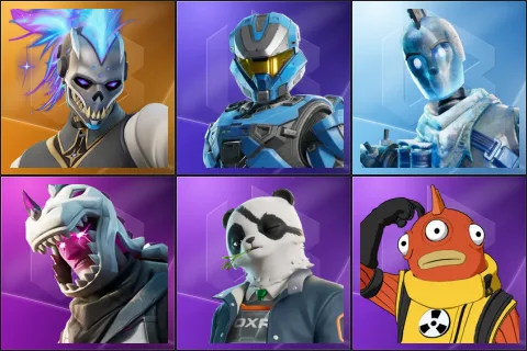 Renzo the Destroyer, UNSC Spartan, Glacial Dummy, Dark Rex, Agent Patch, Blinky Fishstick
