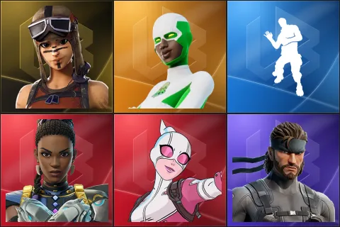 Renegade Raider, Backlash, Laugh It Up, Shuri, Gwenpool, Solid Snake