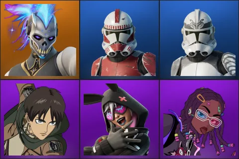 Renzo the Destroyer, Coruscant Guard, Wolf Pack Trooper, Eren Jaeger, Highwire, Imani