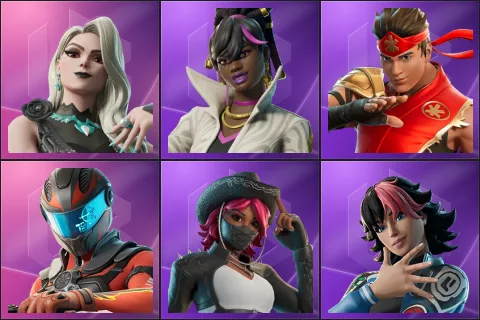 Carletta, Danica, FIRE Master Kai, Maxx Speed, Omen Hunter Calamity, Sedona