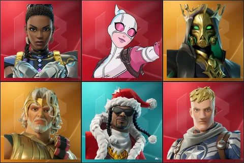 Shuri, Gwenpool, Hades, Zeus, Santa Dogg, Captain Jones