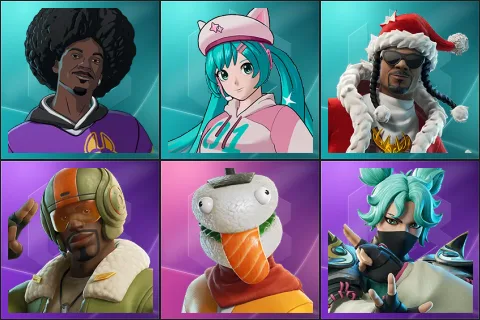 LBC '93 Dogg, Neko Hatsune Miku, Santa Dogg, Aerial Assault Bomber, Durrr Taisho, Jade