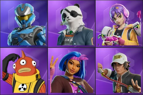 UNSC Spartan, Agent Patch, Battle Gamer Mae, Blinky Fishstick, Carina, Carter Wu