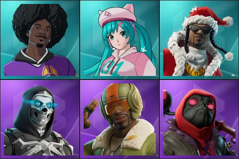 LBC '93 Dogg, Neko Hatsune Miku, Santa Dogg, Skull Commander, Aerial Assault Bomber, Dark Doggo