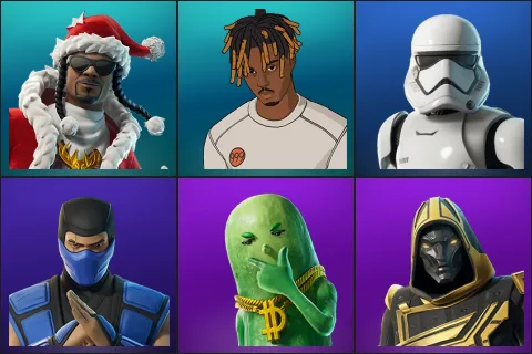 Santa Dogg, Slayer Juice WRLD, First Order Stormtrooper, Sub-Zero (MK3), Big Dill, Blitz Knight