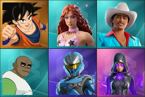 Son Goku, Chappell Roan, Die With A Smile Bruno, Russel, UNSC Spartan, Augury