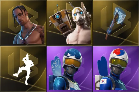 Travis Scott, Psycho Bandit, Leviathan Axe, Take The L, Mogul Master, Mogul Master (KOR)