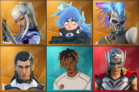 Mizuki, Nezumi, Renzo the Destroyer, The Ageless, Slayer Juice WRLD, Mighty Thor