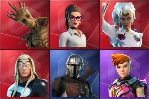 Groot, Jennifer Walters, Storm, Thor, Mandalorian, Reese