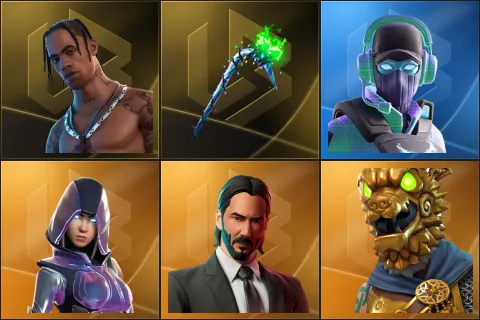 Travis Scott, Merry Mint Axe, Breakpoint, Glow, John Wick, Battle Hound