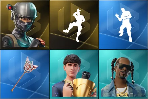 Elite Agent, Take The L, Laugh It Up, The Axe of Champions 2.0, Bugha, Snoop Dogg