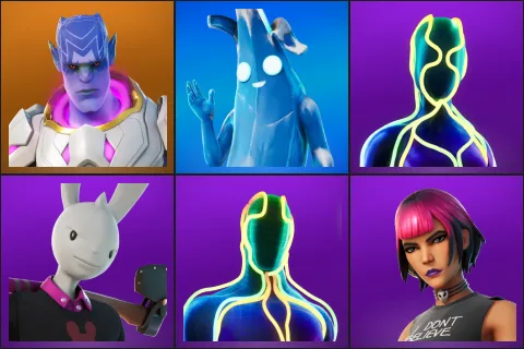Kymera, Polar Peely, Flow, Guggimon, Pulse, Sunny