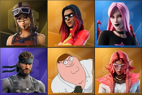 Renegade Raider, Joltara, Haze, Solid Snake, Peter Griffin, Valeria