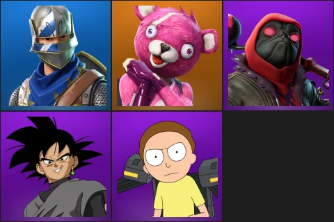 Blue Squire, Cuddle Team Leader, Dark Doggo, Goku Black, Mecha Morty