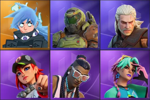 Nezumi, Doom Slayer, Geralt of Rivia, Dusty, Massai, Selene