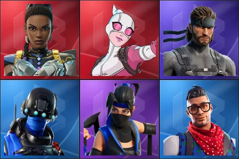 Shuri, Gwenpool, Solid Snake, Carbon Commando, Indigo Kuno, Prodigy