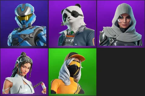 UNSC Spartan, Agent Patch, Vanguard Zadie, Yoo-mi, Runway Racer
