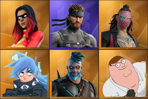 Joltara, Solid Snake, Kado Thorne, Nezumi, Omegarok, Peter Griffin